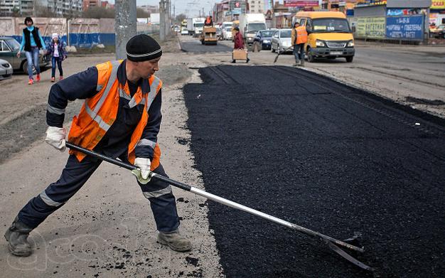 Асфальтирование дорог, тротуаров, площадок, благоустройство