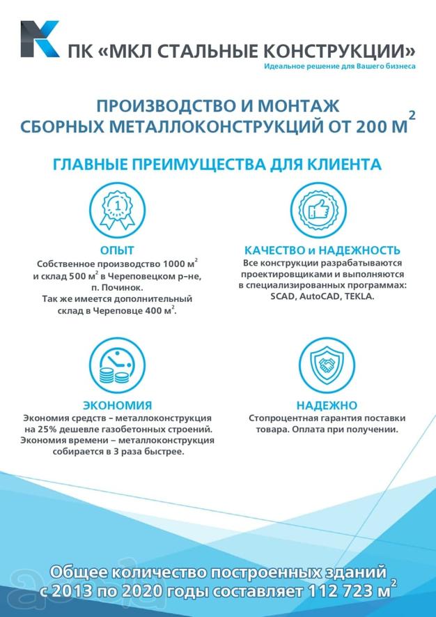 Изготовление и продажа быстровозводимых зданий из металлоконструкций